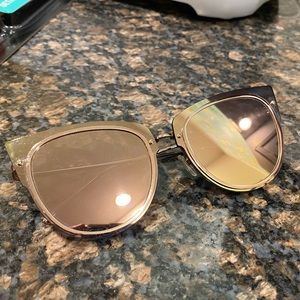 Diff eyewear Demi Lovato rose gold glasses